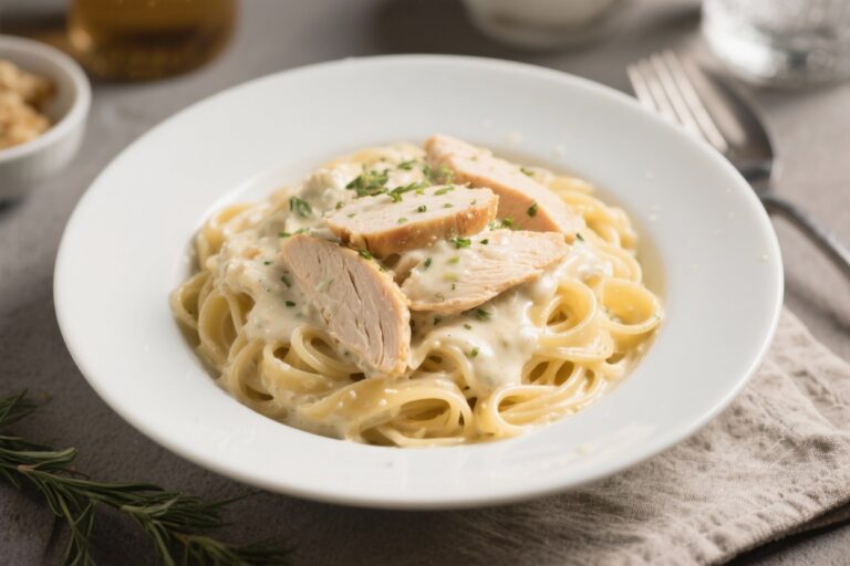 Creamy Chicken Alfredo Pasta – A Cozy, Comforting Classic