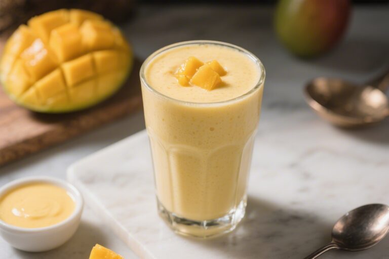 Creamy Mango Lassi (US-Friendly) – A Refreshing, Silky Yogurt Drink