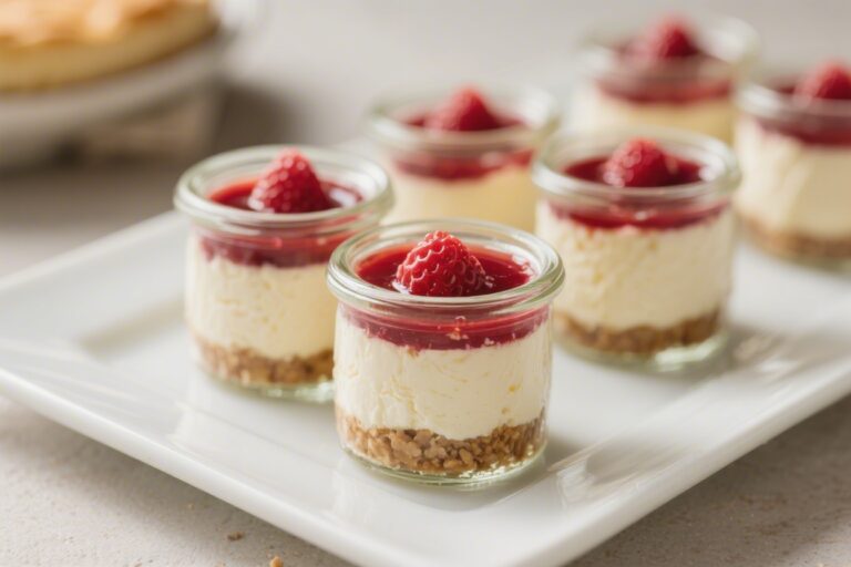 No-Bake Mini Cheesecake Jars – Creamy, Cute, and Easy