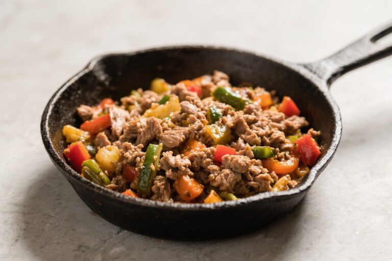 Ground Turkey and Veggie Protein Skillet – A Quick, Flavorful Weeknight Meal