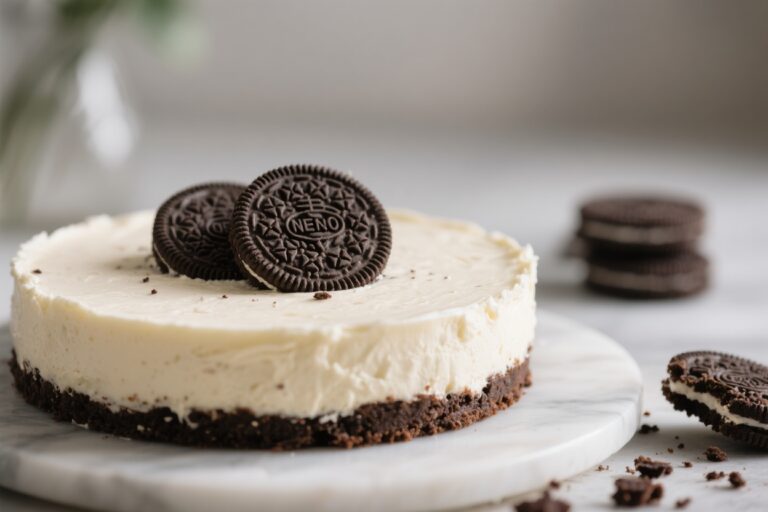 No-Bake Oreo Cheesecake – Creamy, Crunchy, and Effortless
