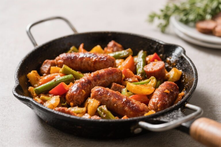 One-Pot Sausage and Veggie Skillet – A Fast, Flavor-Packed Weeknight Meal