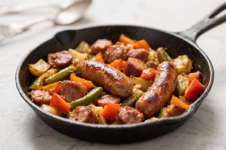 One-Pan Sausage and Vegetable Dinner – Easy, Flavorful, and Weeknight-Friendly
