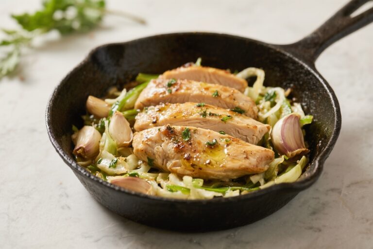 Low-Carb Garlic Butter Chicken Skillet – Fast, Flavorful, and Weeknight-Friendly