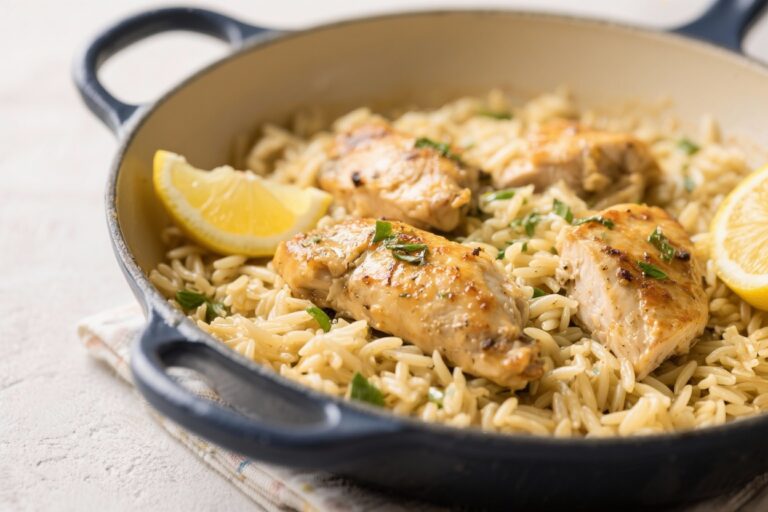 One-Pot Lemon Chicken Orzo – Bright, Comforting, and Easy