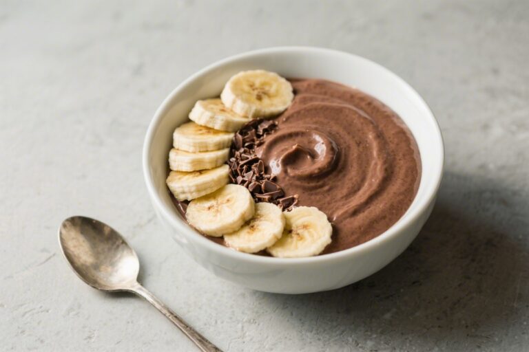 Chocolate Banana Smoothie Bowl – Creamy, Satisfying, and Ready in Minutes