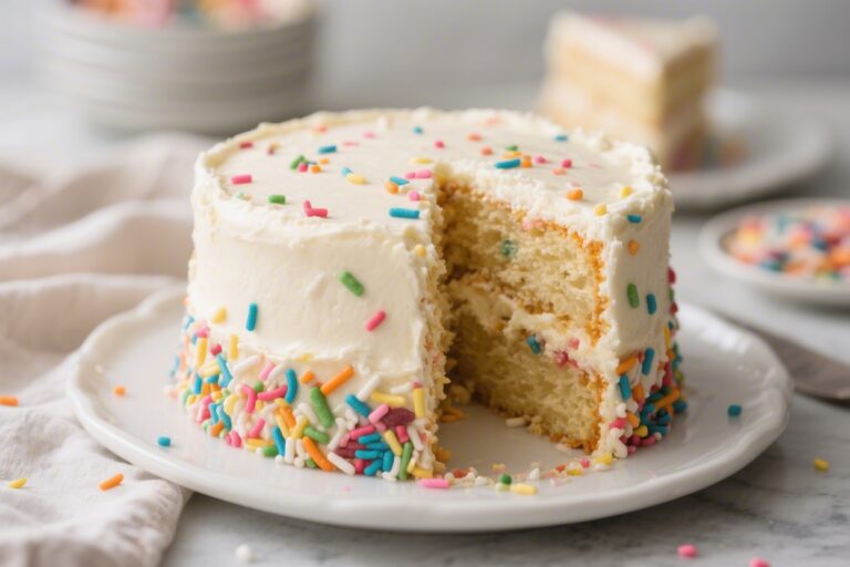 Easy Funfetti Cake (From Scratch) – Bright, Buttery, and Party-Ready