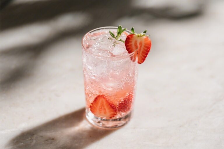 Strawberry Spritzer (Non-Alcoholic) – Fresh, Bubbly, and Bright