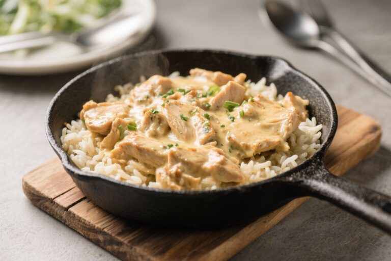 Creamy Chicken and Rice Skillet – Comfort Food Made Easy