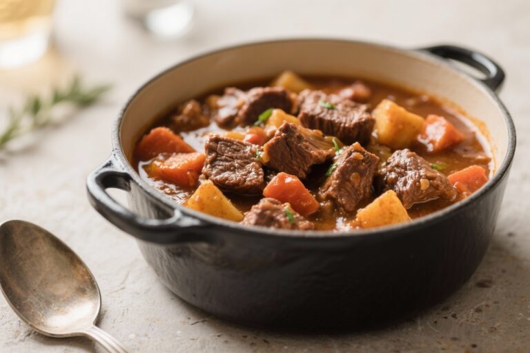 Hearty Beef Stew (One-Pot Dinner) – Comforting, Flavorful, and Simple