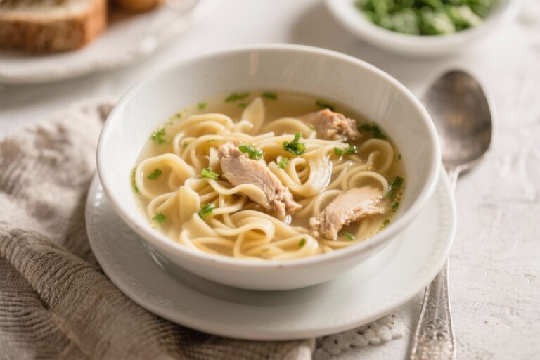 Classic Chicken Noodle Soup (From Scratch) – Cozy, Comforting, and Simple