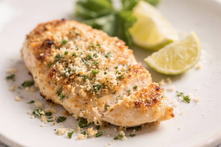 Air Fryer Garlic Parmesan Chicken Breast – Crispy, Juicy, and Ready Fast