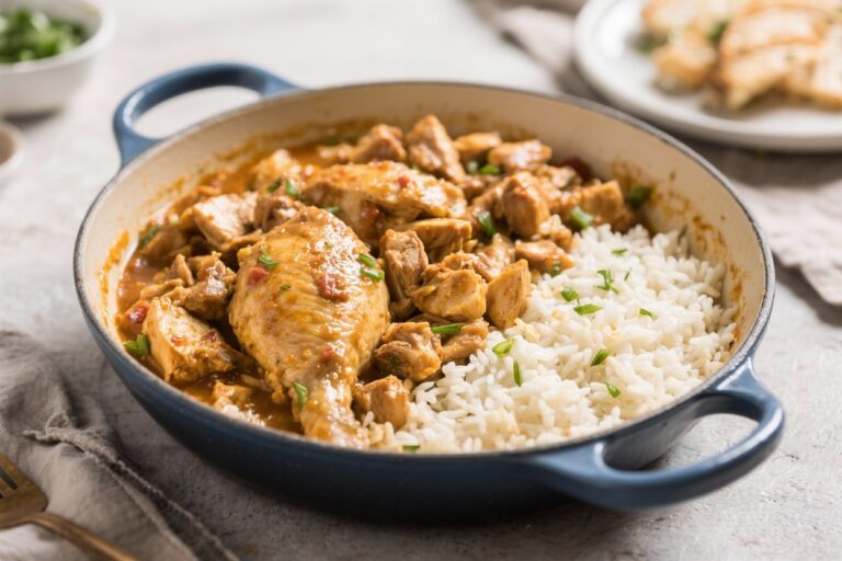 One-Pot Chicken and Rice (Cheap Weeknight Dinner) – Simple, Cozy, and Budget-Friendly