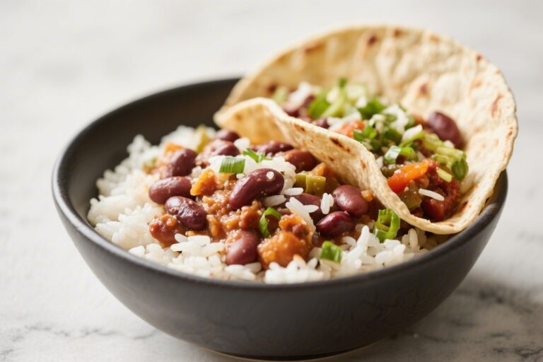 Canned Bean and Rice Burrito Bowls – Fast, Fresh, and Budget-Friendly