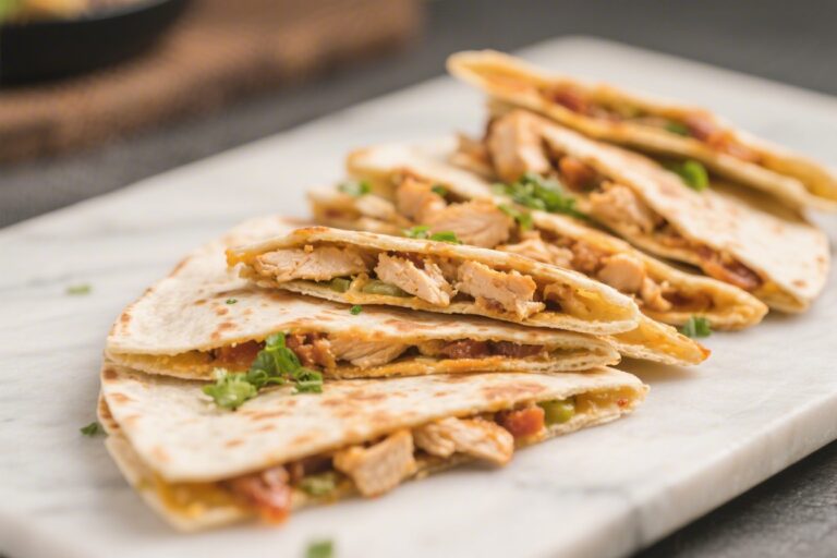 Easy Chicken Quesadilla Triangles – Quick, Cheesy, Crowd-Pleasing