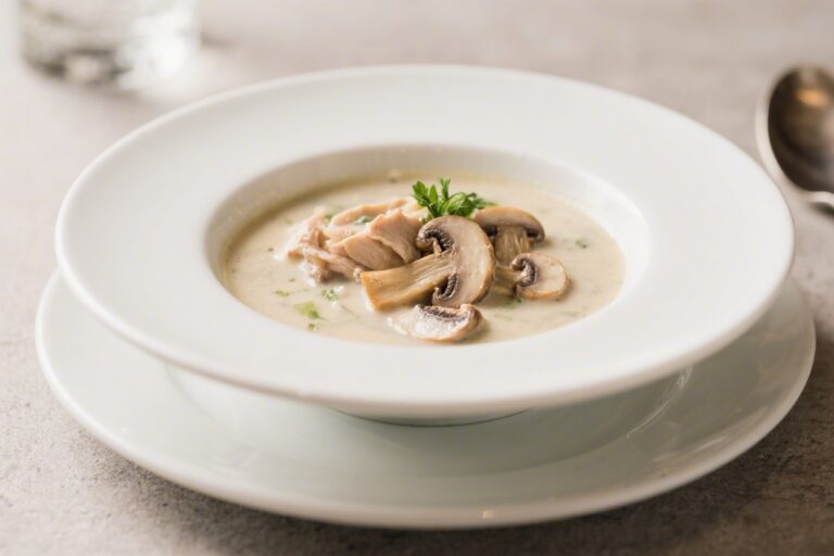 Creamy Chicken and Mushroom Soup – Cozy, Comforting, and Satisfying