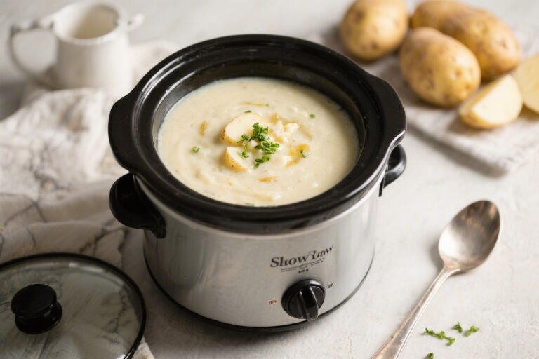 Slow Cooker Creamy Potato Soup – Cozy, Comforting, and Easy