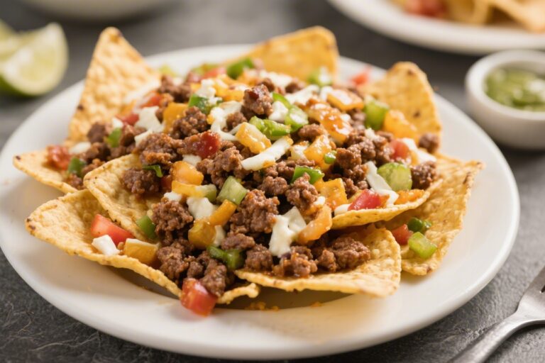 Loaded Nachos With Ground Beef – Easy, Cheesy, Crowd-Pleasing