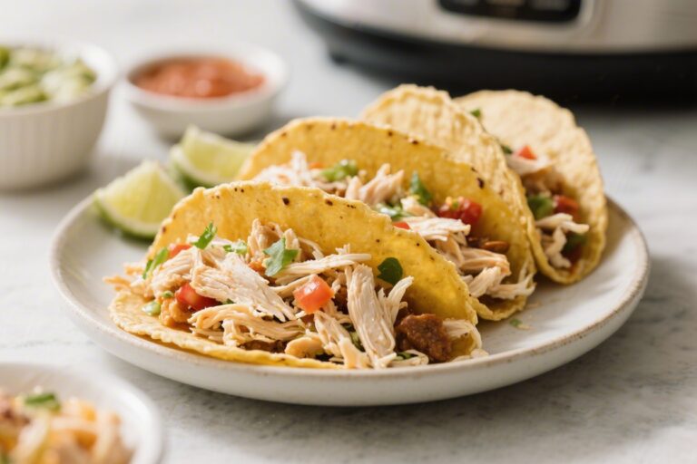Crockpot Chicken Tacos (Shredded) – Easy, Juicy, and Weeknight-Friendly