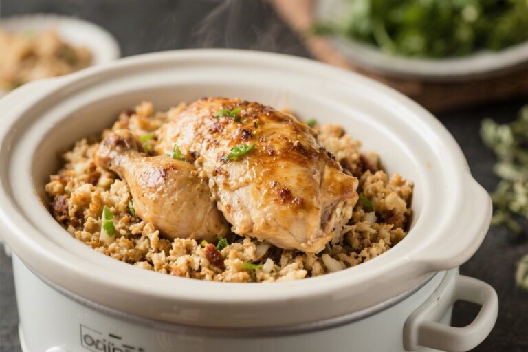 Crockpot Chicken and Stuffing – Cozy, Hands-Off Comfort Food