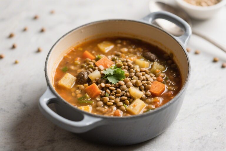 One-Pot Lentil Vegetable Soup – Cozy, Hearty, and Easy to Make