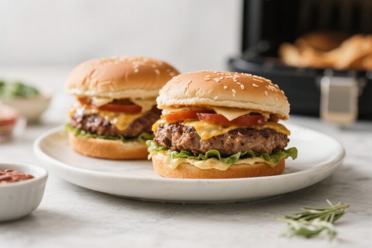 Air Fryer Turkey Burgers (Juicy & Easy) – Weeknight-Friendly and Flavor-Packed