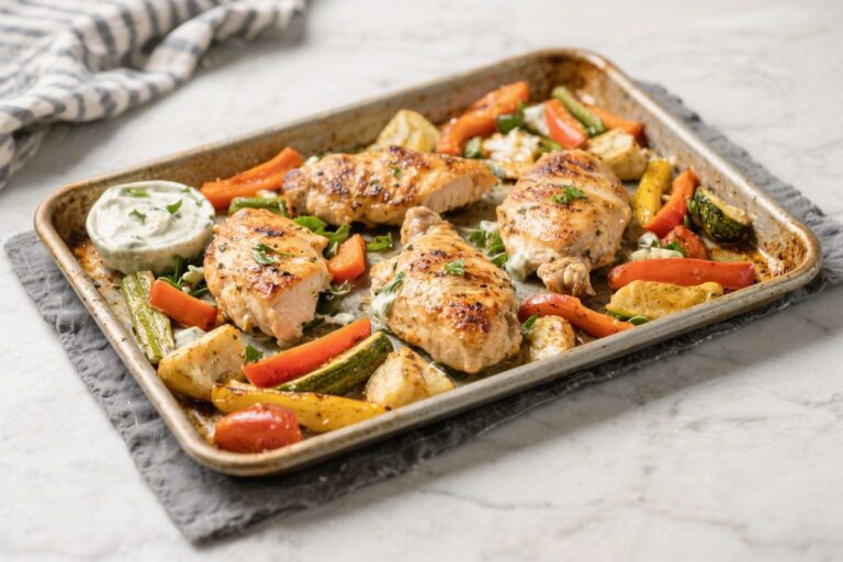 Sheet Pan Ranch Chicken and Veggies – Easy, Flavor-Packed Weeknight Dinner