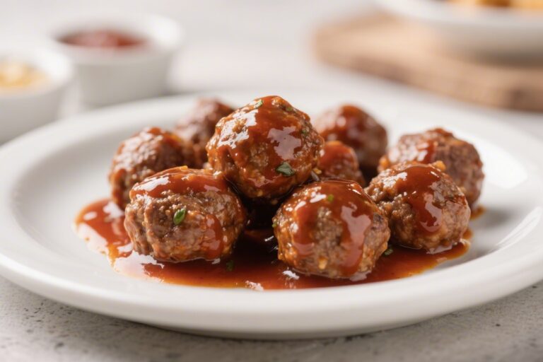 Mini Meatballs in BBQ Sauce – Bite-Sized, Crowd-Pleasing Comfort