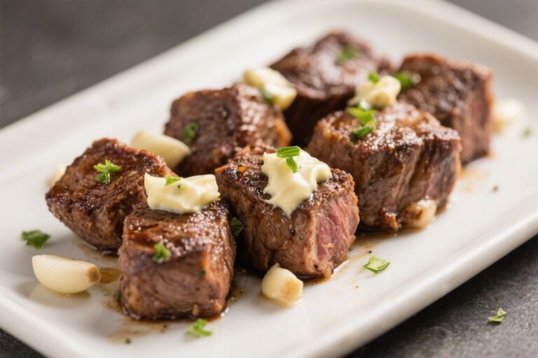 Air Fryer Steak Bites With Garlic Butter – Fast, Juicy, and Packed With Flavor