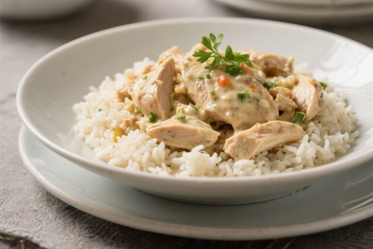Creamy Chicken and Rice (30 Minutes) – Cozy, Fast, and Family-Friendly