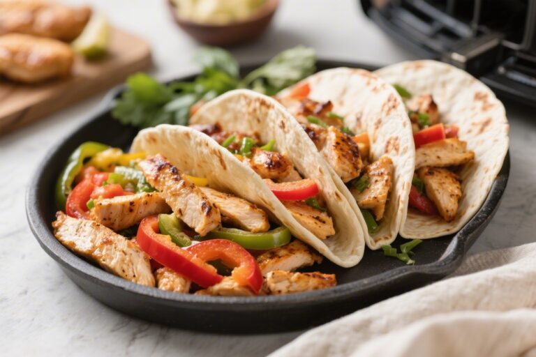 Air Fryer Chicken Fajitas (No Marinade) – Fast, Flavorful, and Weeknight-Friendly