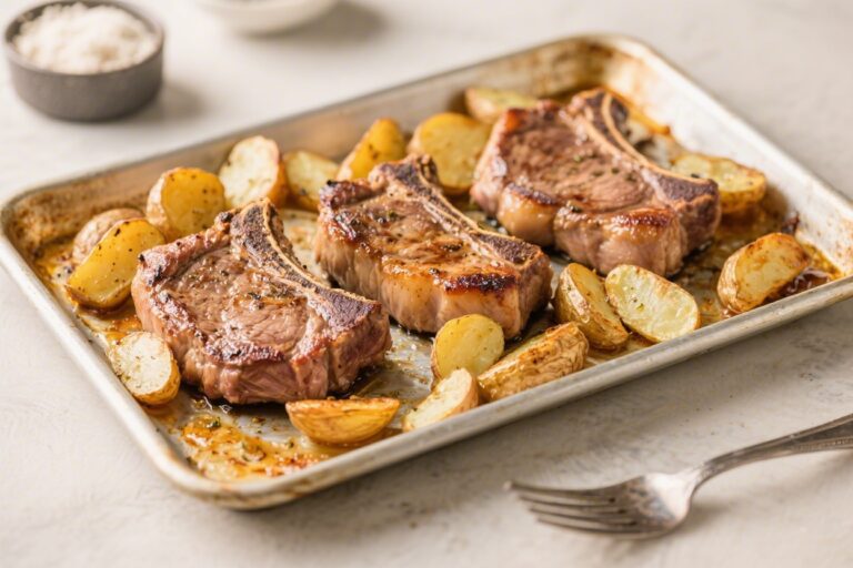 Sheet Pan Pork Chops and Potatoes – A Simple, Satisfying Weeknight Dinner