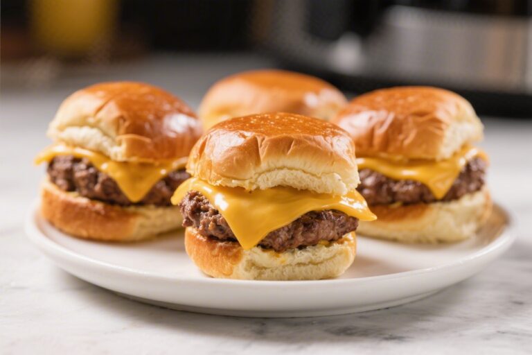 Air Fryer Cheeseburger Sliders – Quick, Juicy, Crowd-Pleasing